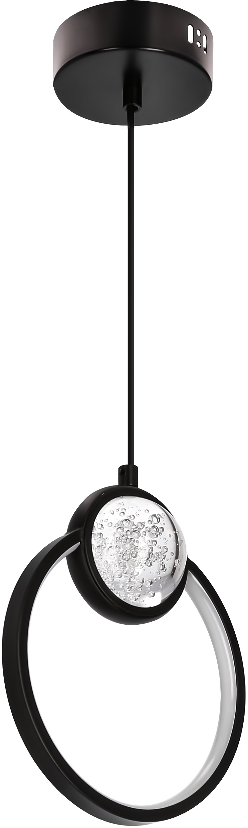 Candellux Lacrima lampa wisząca 1x15 W czarna 31-35592