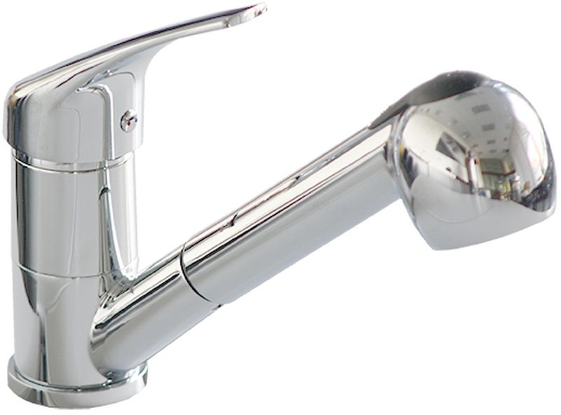 Alveus Mura-PS GM 140 bateria kuchenna stojąca z wyciąganą wylewką chrom 1132458