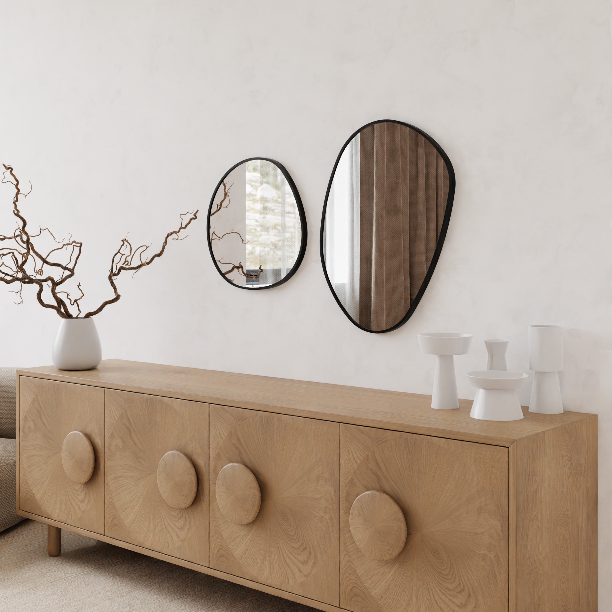 Dubiel Vitrum Fly lustro 50x50 cm czarny