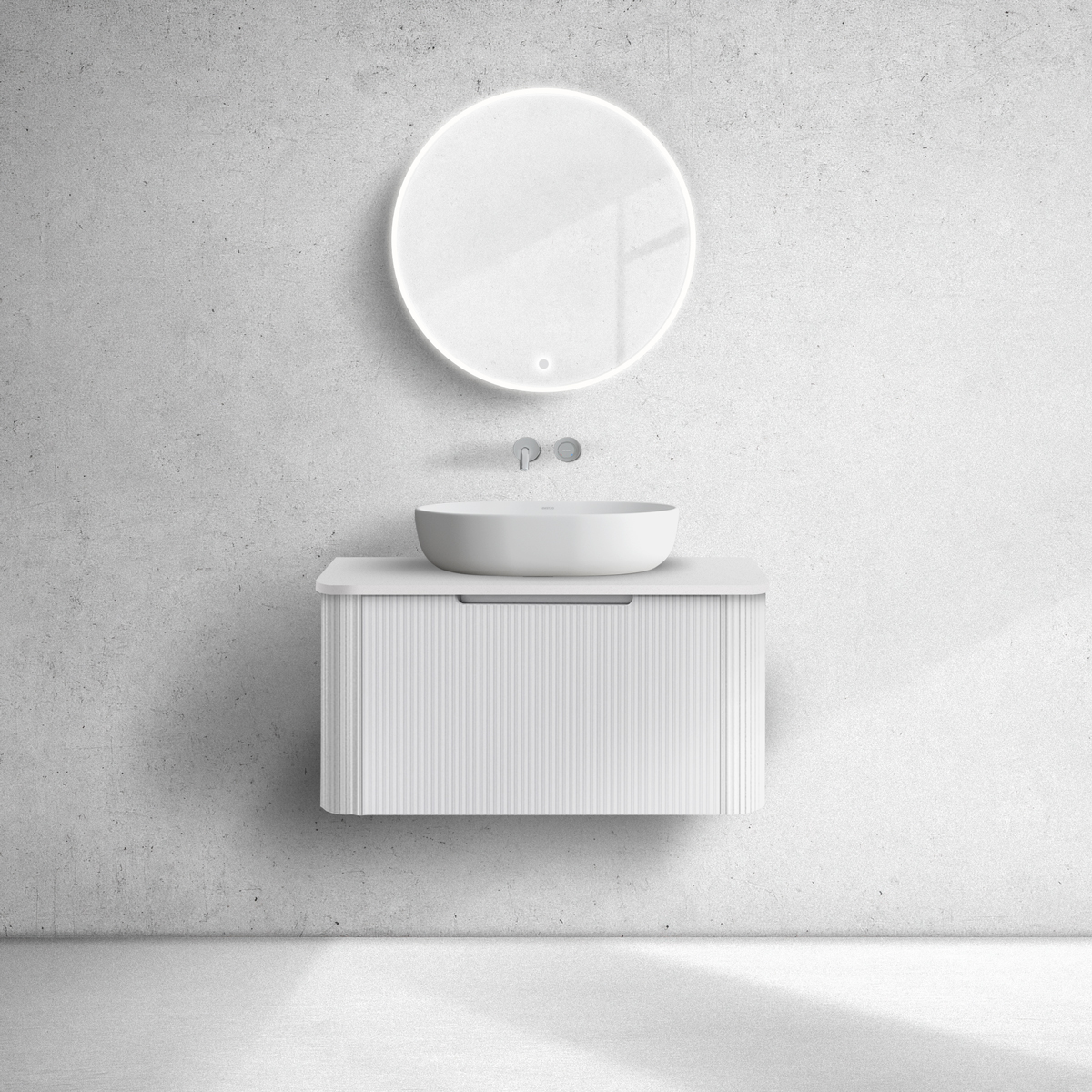 Oltens Hamnes szafka podumywalkowa 80 cm biały mat 60023000 - Wysyłka w 24h