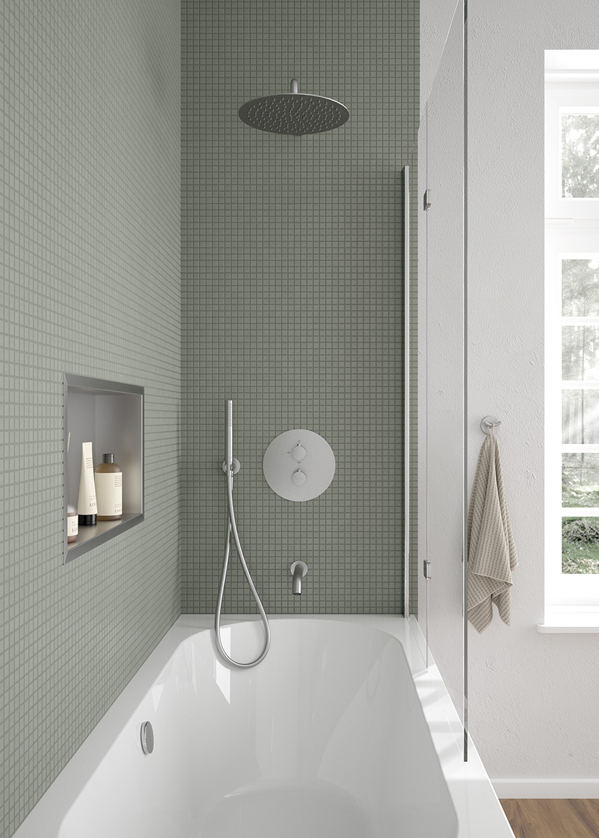 Oltens Molle wylewka do baterii wannowej nikiel 39100910 - Wysyłka w 24h