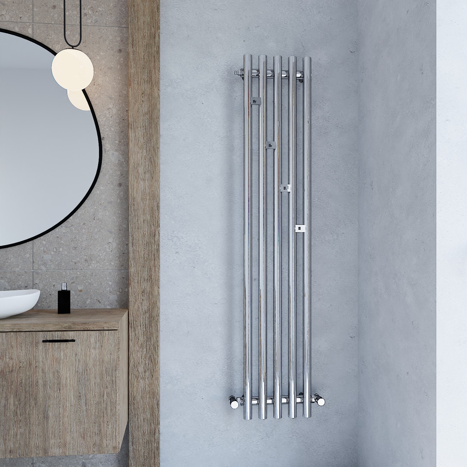 Imers Aries grzejnik łazienkowy dekoracyjny 100x19 cm retro 0111 - Wysyłka w 24h