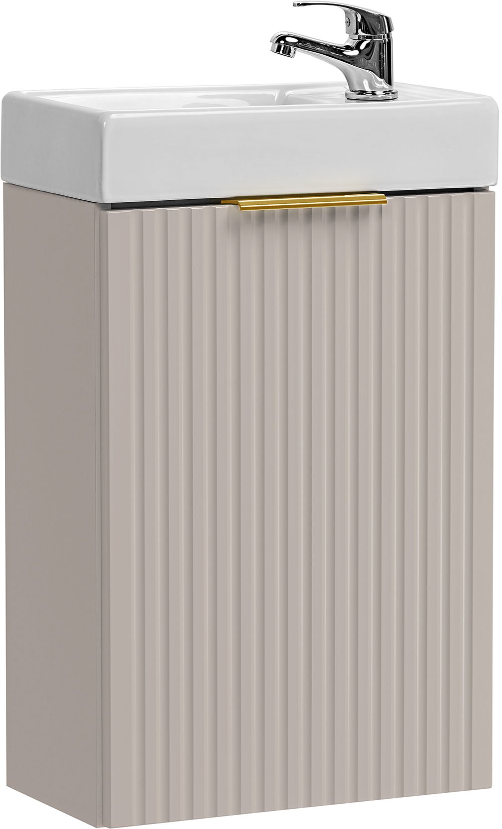 Zestaw Comad Adel Cashmere szafka 40 cm podumywalkowa wisząca kaszmir i umywalki meblowa biała SET-ADC 40CM - Wysyłka w 24h