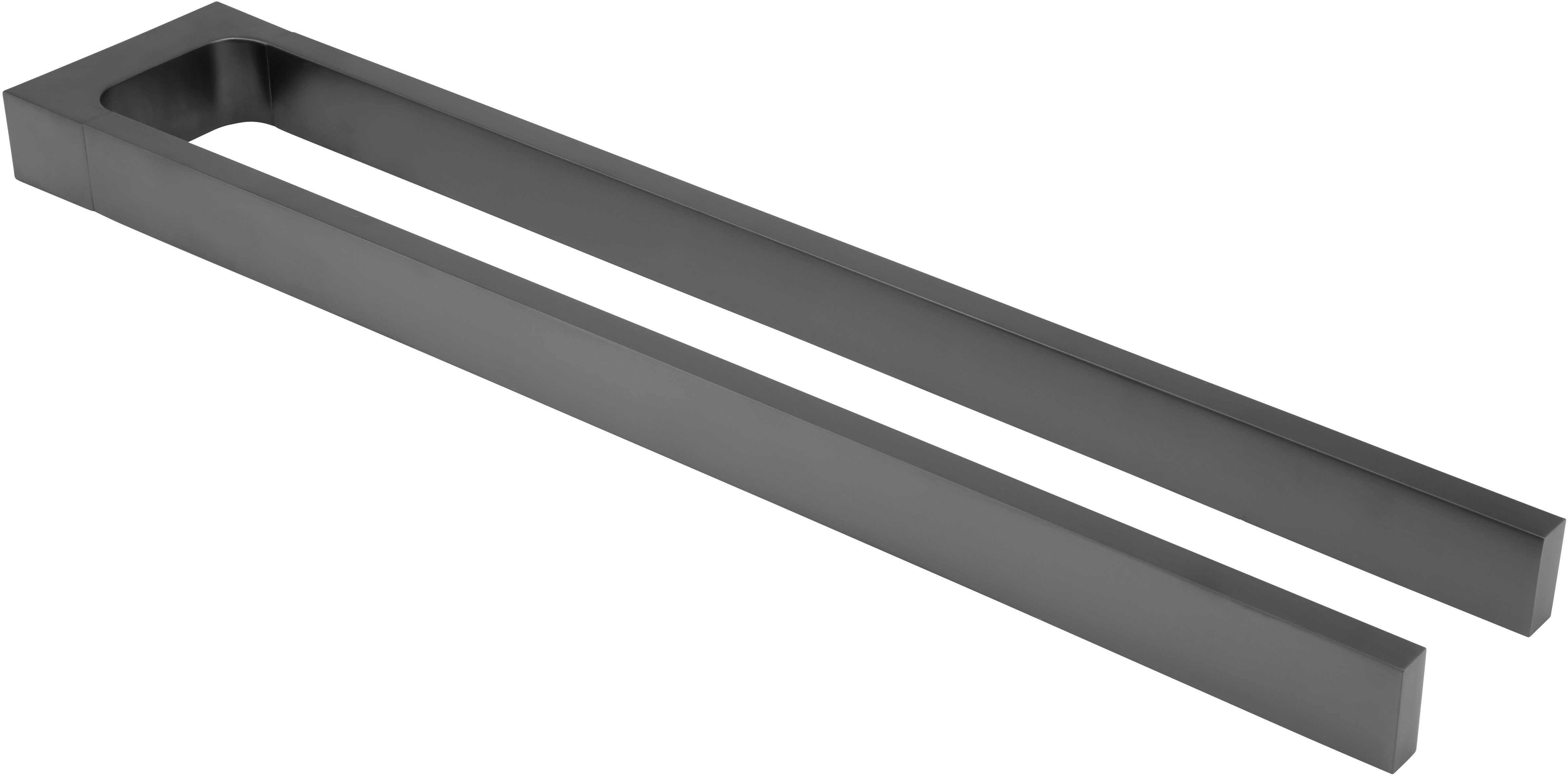 Keuco Edition 11 wieszak na ręcznik chrom-czarny szczotkowany 11118130000