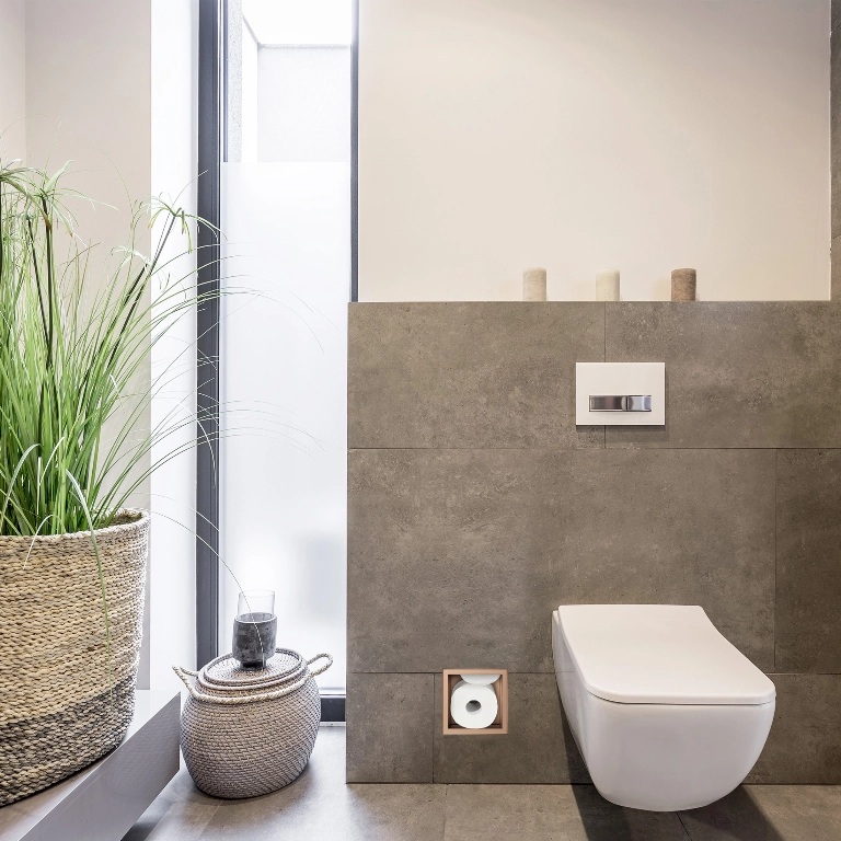 Balneo Wall Box Paper 3 półka wnękowa na papier toaletowy 72 cm miedziana B0301040303-1