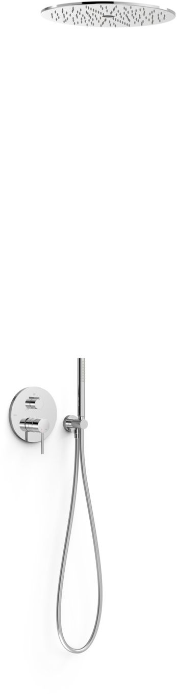 Tres Rapid Box zestaw wannowo-prysznicowy podtynkowy z deszczownicą chrom 26237301