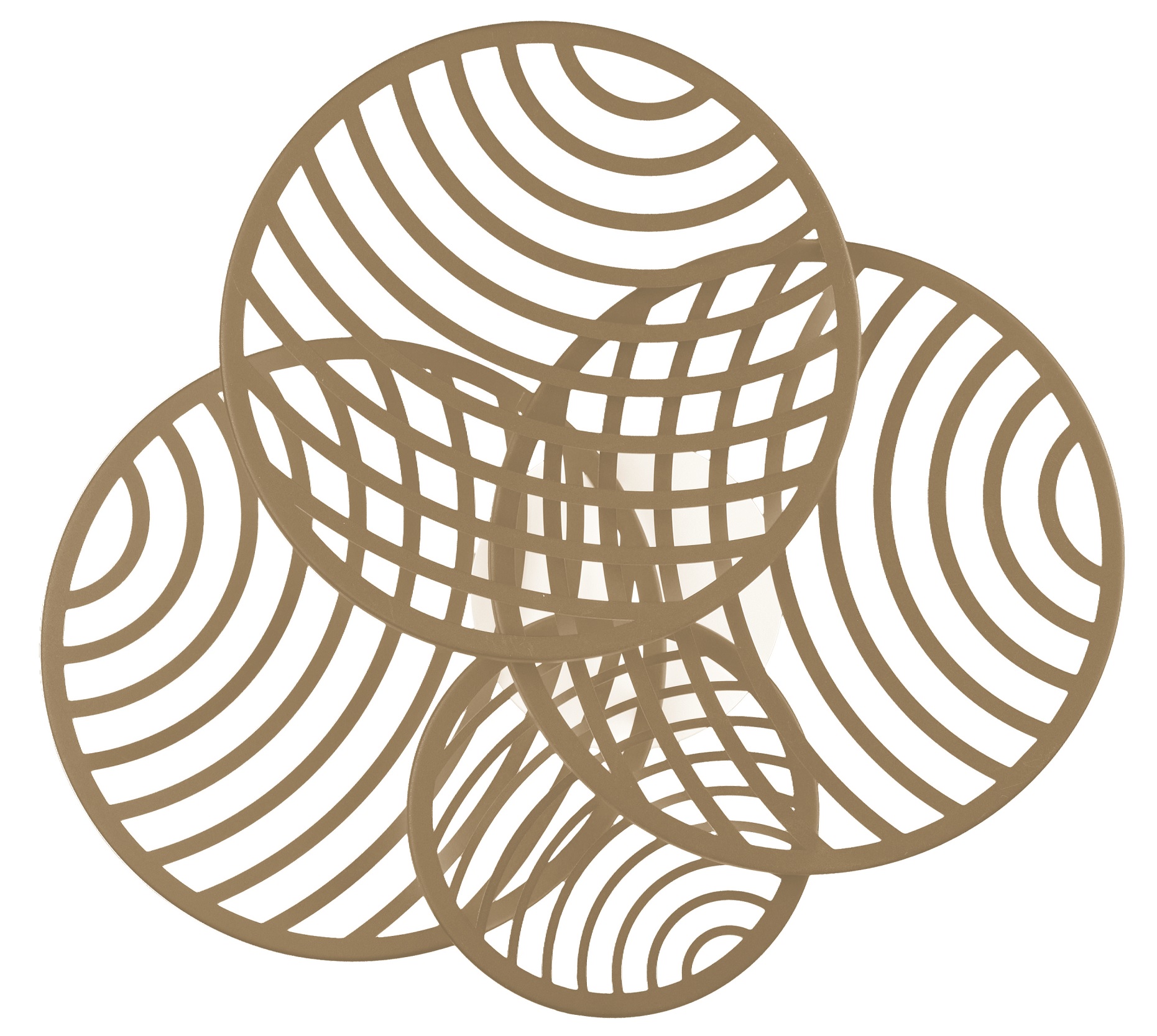 Mantra Collage lampa podsufitowa 1x60W LED złota 7231