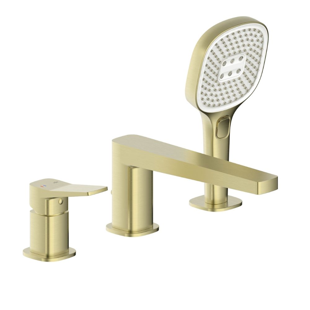 KFA Armatura Malaga Brushed Light Gold bateria wannowo-prysznicowa nawannowa złoto szczotkowane 4525-210-31