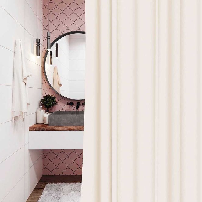 Sepio Star zasłona prysznicowa 180x200 cm beżowa 10ZASPRYSTECR