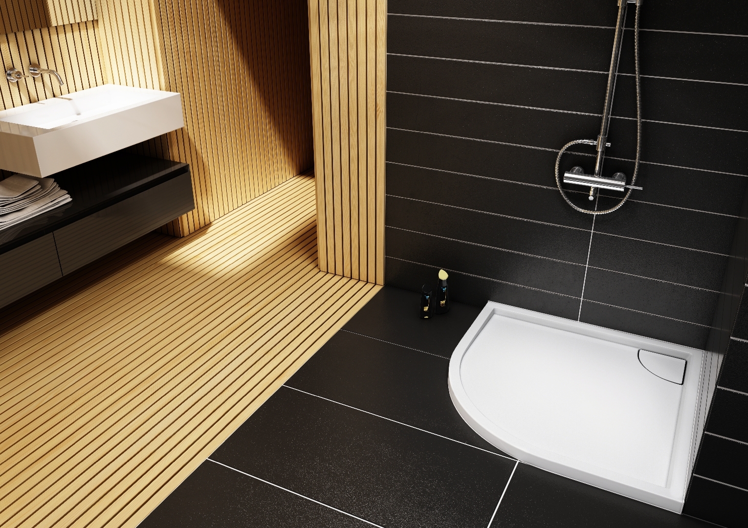 Schedline Erida brodzik półokrągły 90x90 cm biały 3SP.E4O-9090