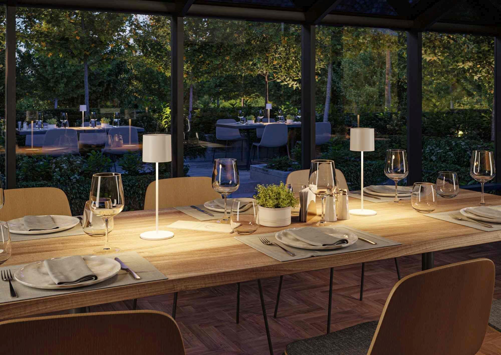 Paulmann Tuni lampa stołowa 1x2,8 W biała PL76999