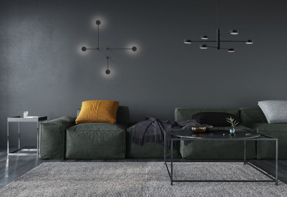 Nowodvorski Lighting Orbit kinkiet 2x12 W czarny 7804 - Wysyłka w 24h