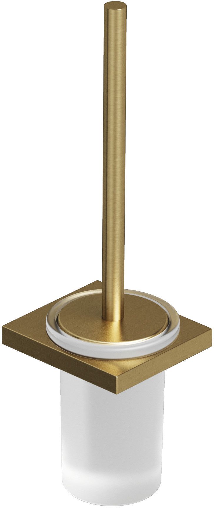 Kludi Vela C szczotka toaletowa z rączką ścienna złoty szczotkowany 31974N0
