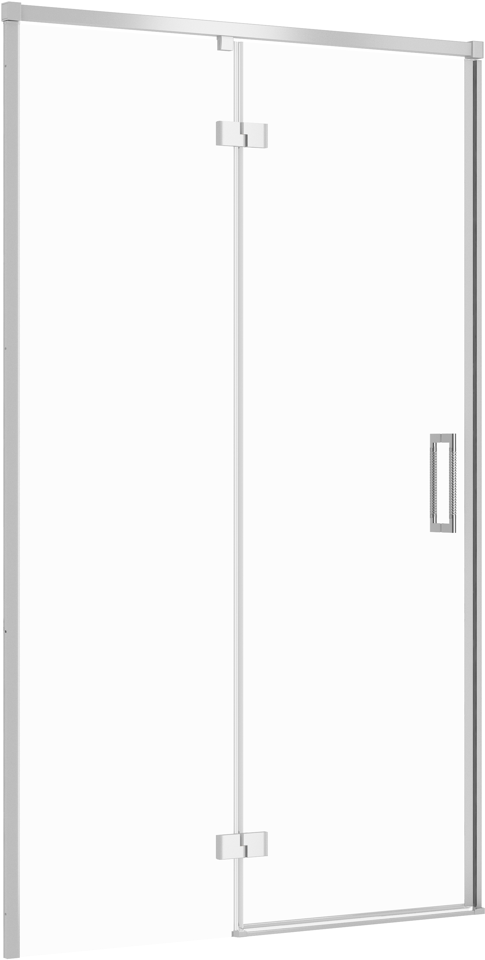 Cersanit Larga drzwi prysznicowe 120 cm uchylne chrom połysk/szkło przezroczyste S932-122