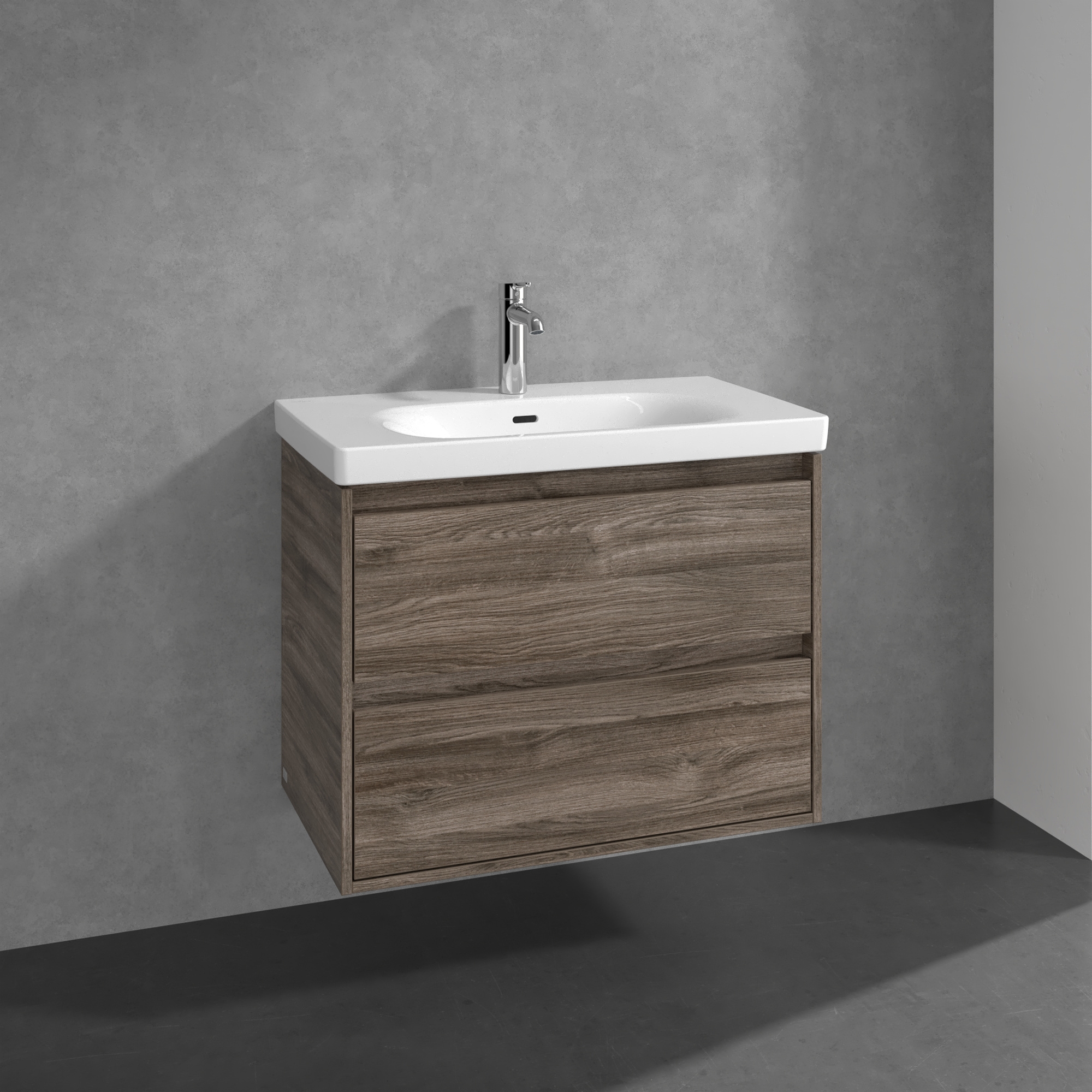 Villeroy & Boch Skyla szafka 77,2x43,9x59,6 cm podumywalkowa wisząca Stone Oak C79600RK