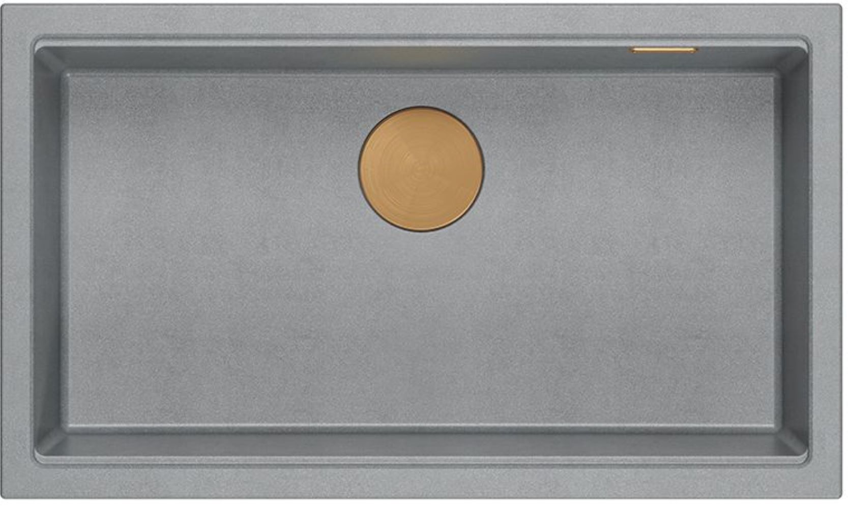 Quadron Logan zlewozmywak GraniteQ 76x45 cm szary/grafitowy/onyx HQD7644U5_PVDC1_U