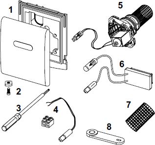 Tece Profil czujnik na podczerwień z zasilaniem 230/12V 9820088