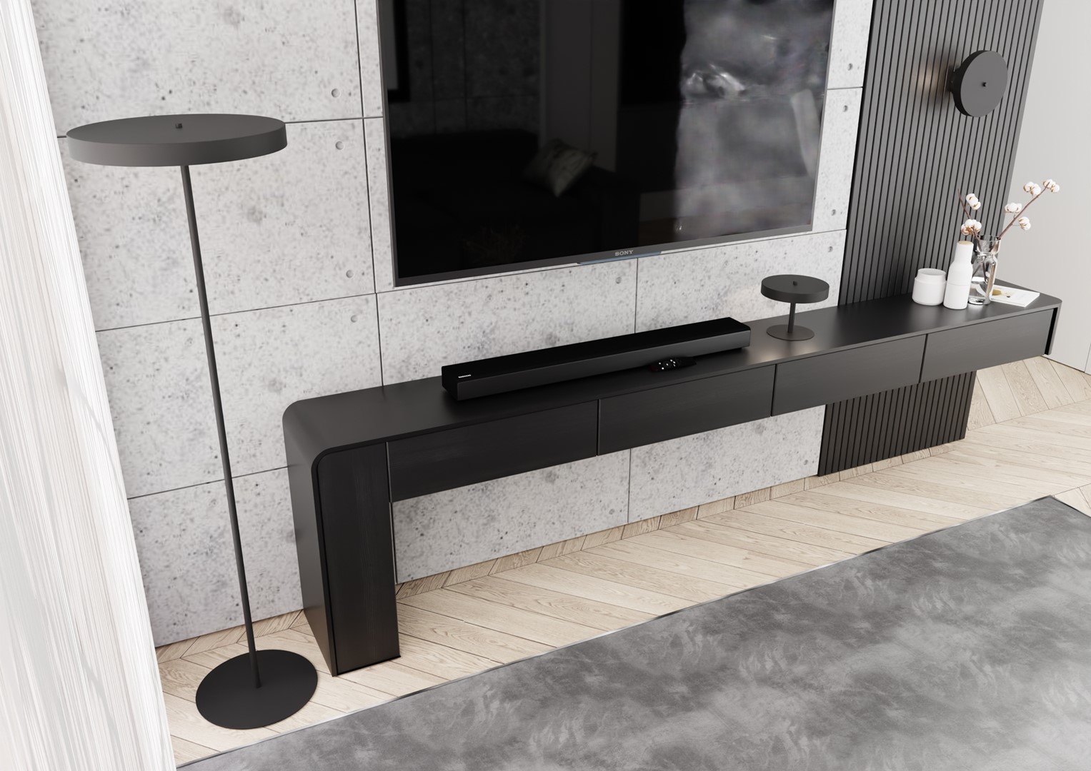 Emibig Nemo lampa stołowa 2x8 W czarna 1454/LN2