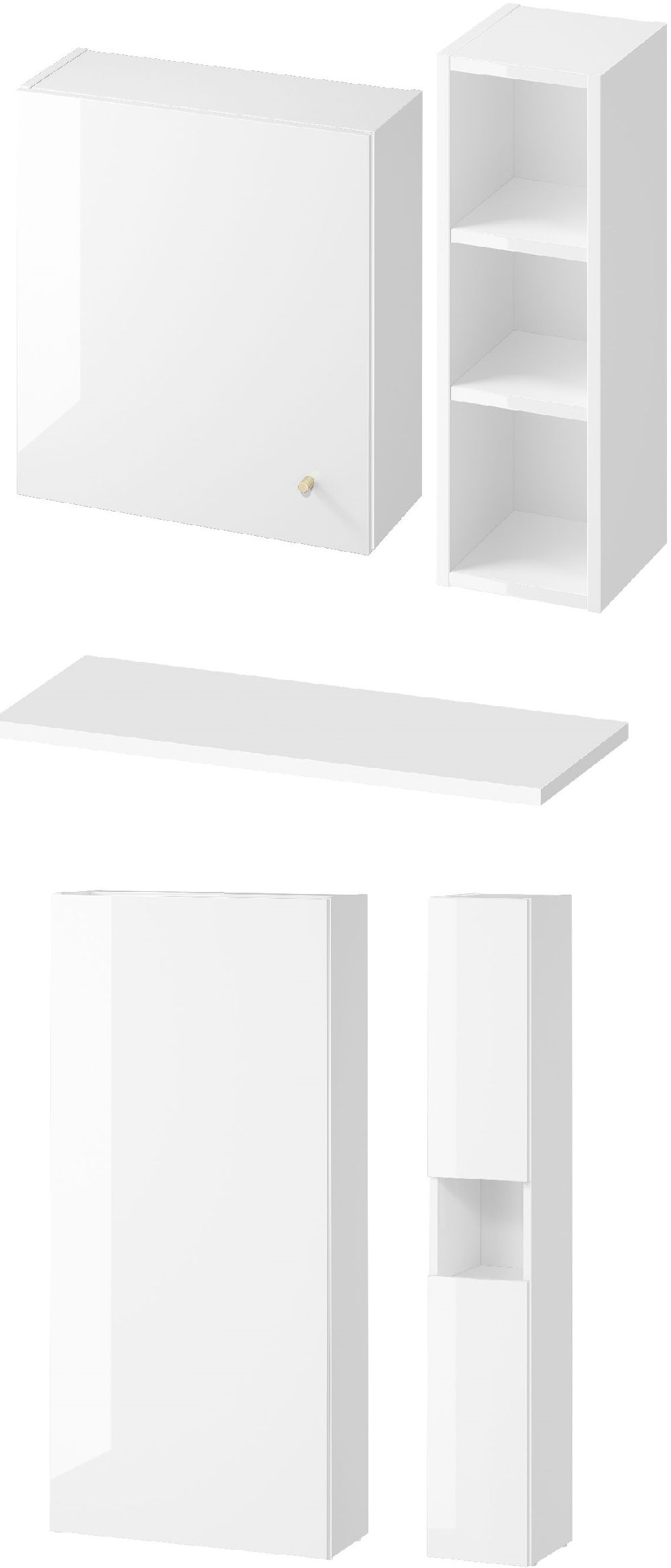 Cersanit Larga zestaw do zabudowy stelaża podtynkowego szafka 56 cm, szafka boczna stojąca 20 cm, szafka boczna wisząca 20 cm, szafka ...