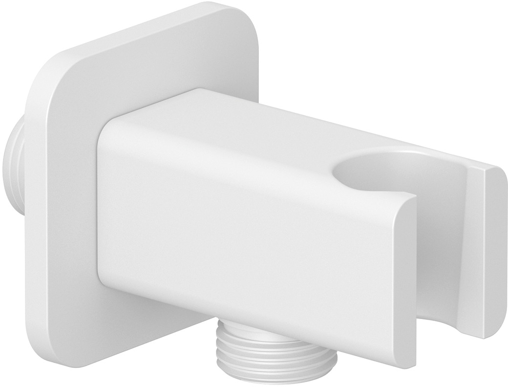Kludi A-QA przyłącze kątowe z uchwytem biały mat 6556853-00
