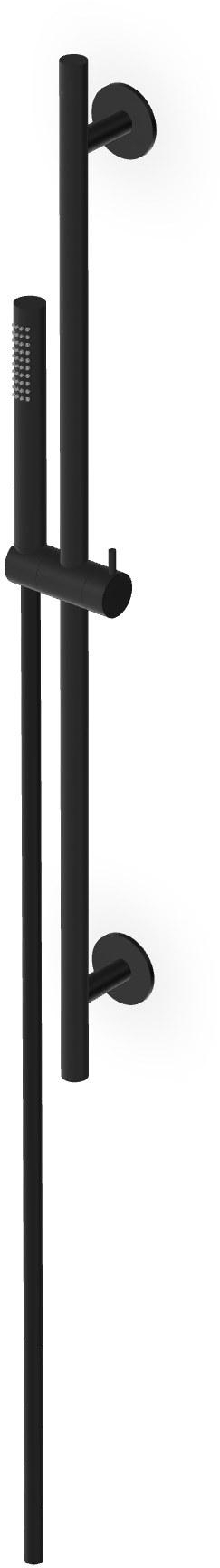 Zucchetti Helm zestaw prysznicowy ścienny czarny Z95217.XP81