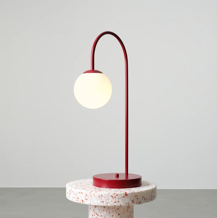 Aldex Una lampa stołowa 1x10 W czerwona 1116B15