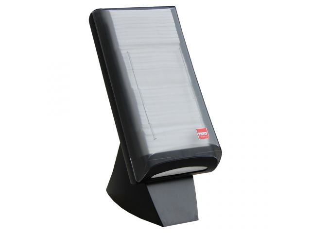 Merida pojemnik na serwetki gastronomiczne nablatowy ze stojakiem czarny GJC004