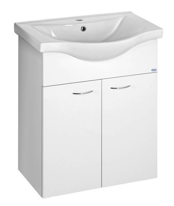 Aqualine Keramia Fresh szafka 60 cm podumywalkowa wisząca biała 50063A