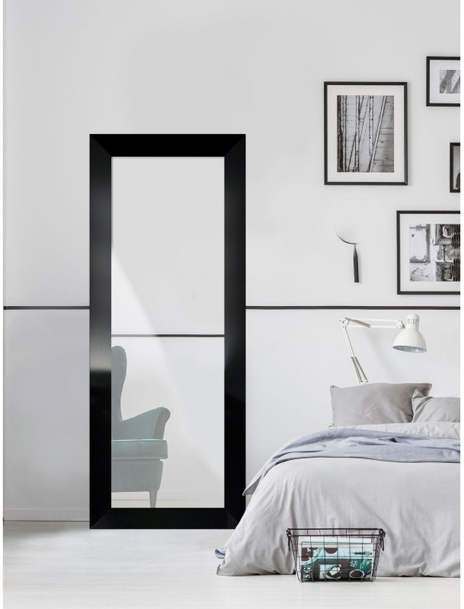 Ars Longa Factory lustro 88,2x88,2 cm kwadratowe czarny FACTORY7070-C