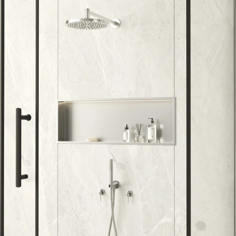 Balneo Wall Box LED Inox półka wnękowa 90 cm inox B0101010109-3