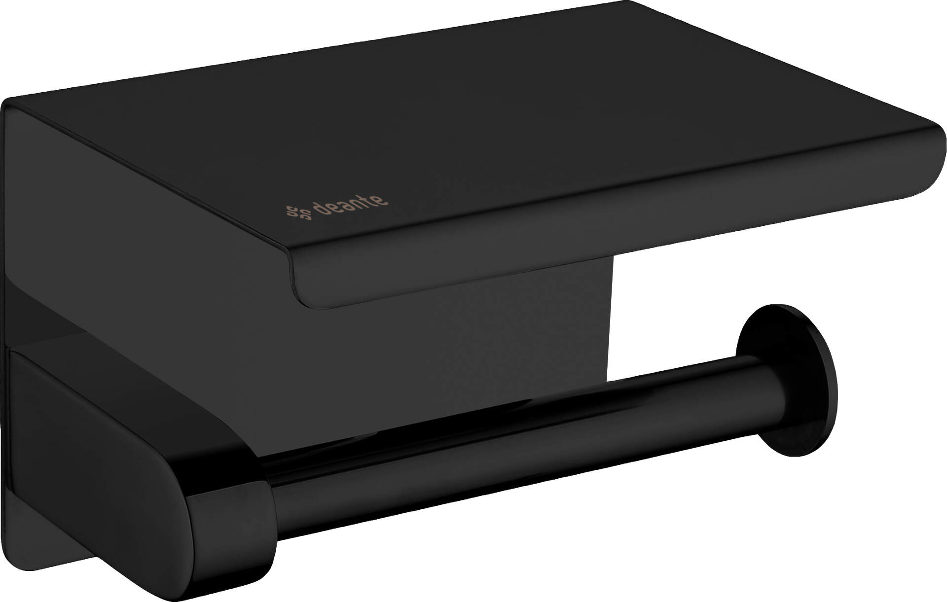 Deante Round uchwyt na papier toaletowy z półką czarny mat ADRN221 - Wysyłka w 24h