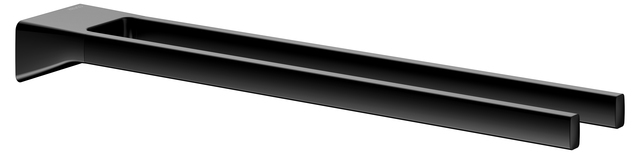 Keuco Aveno wieszak na ręcznik 45 cm dwuramienny czarny mat 14618370000