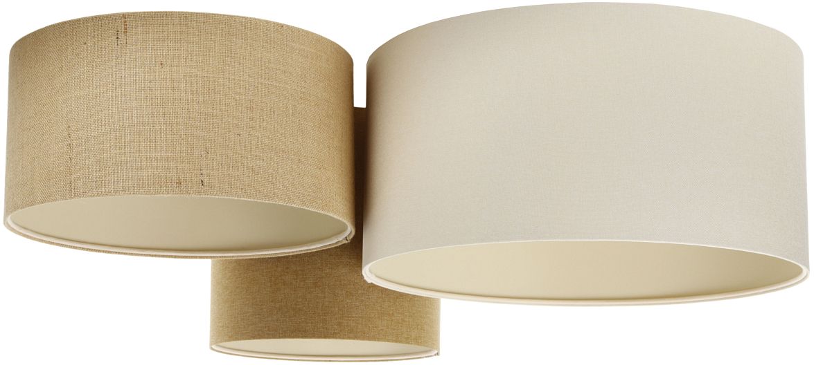 BPS Koncept Boho Ellegant lampa podsufitowa 3x60 W beżowa 080-073
