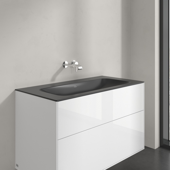 Villeroy & Boch Finion umywalka 100x50 cm prostokątna meblowa CeramicPlus Pure Black 4164A3R7