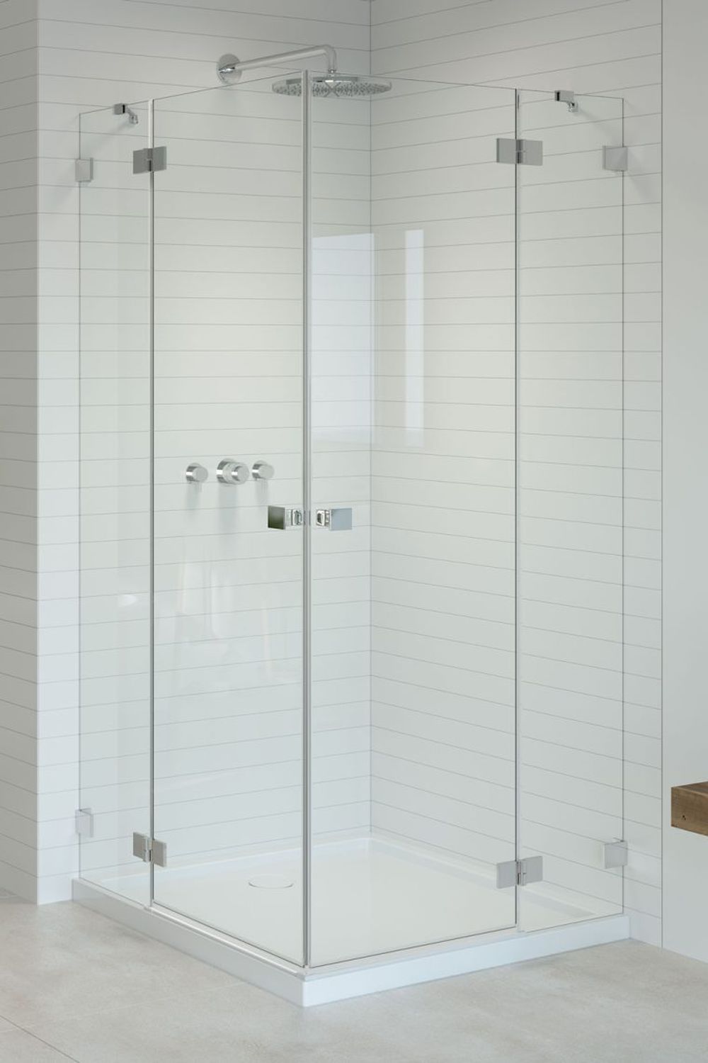 Radaway Essenza Pro KDD kabina prysznicowa część lewa 90x90 cm kwadratowa 10096090-01-01L