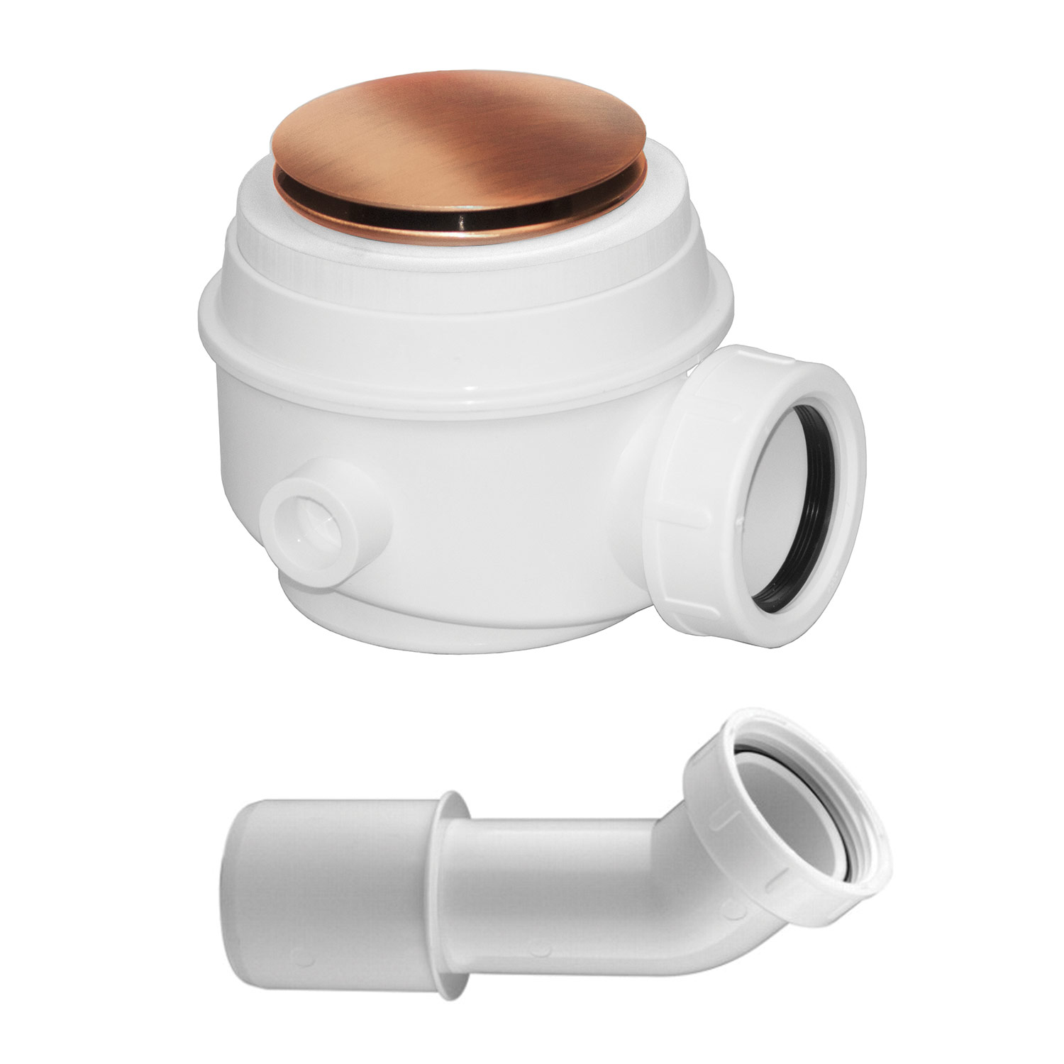 Omnires syfon do wanny lub brodzika M+ miedź szczotkowana WB01XCPB - Wysyłka w 24h