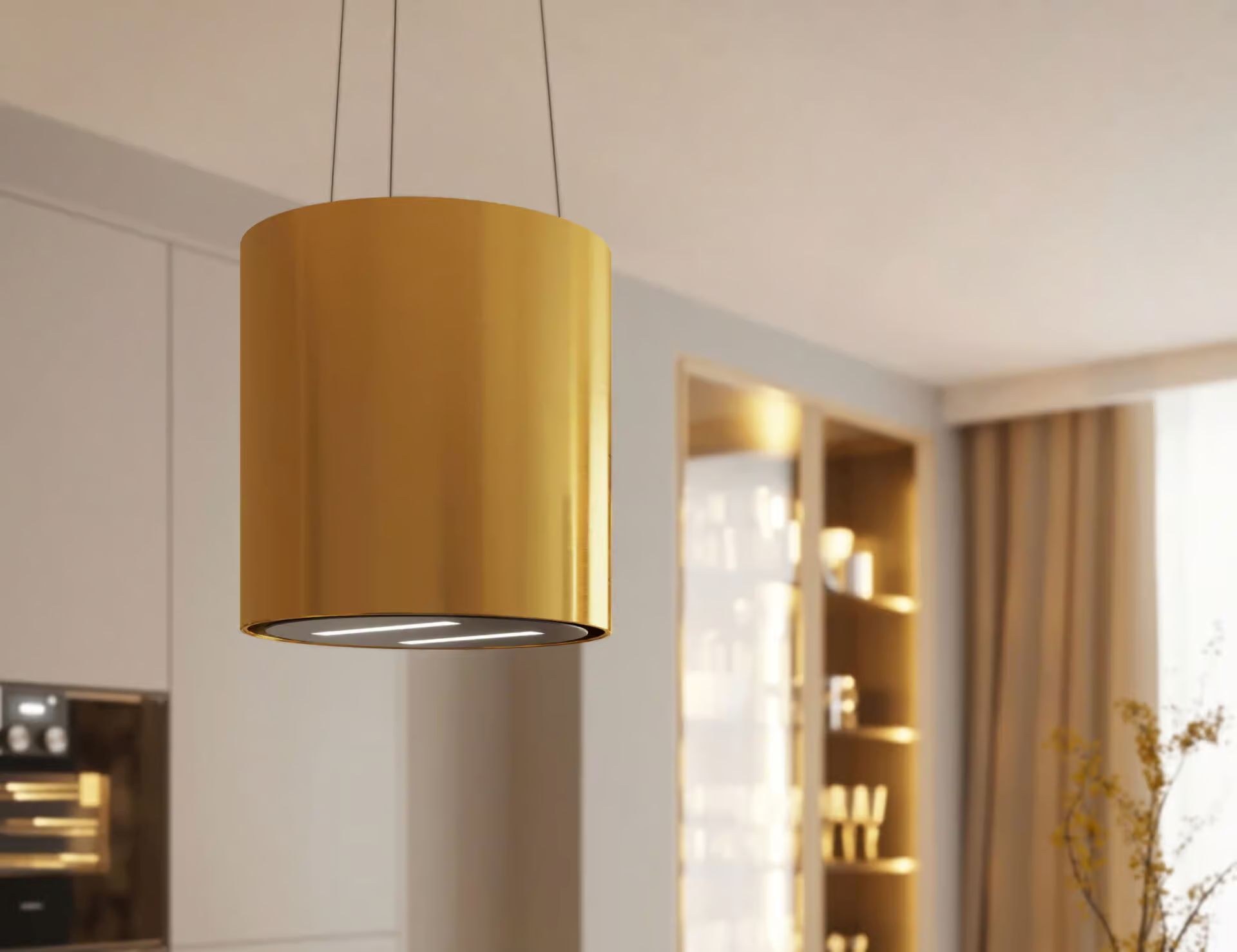 Maan Malwa Linki okap kuchenny 39 cm wyspowy złoty połysk OMALL439HEGC.S3.IN.SA2.ZL3.KSB.FW_EO