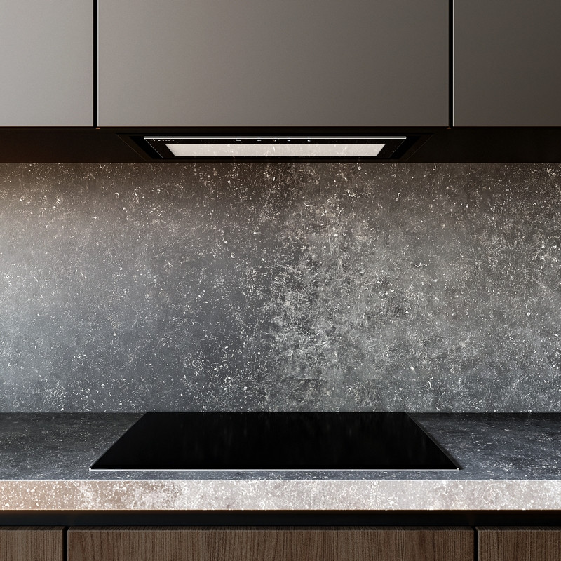 Globalo Exclusive Salviro okap kuchenny 60 cm podszafkowy czarny SALVIRO_60_1_BLACK