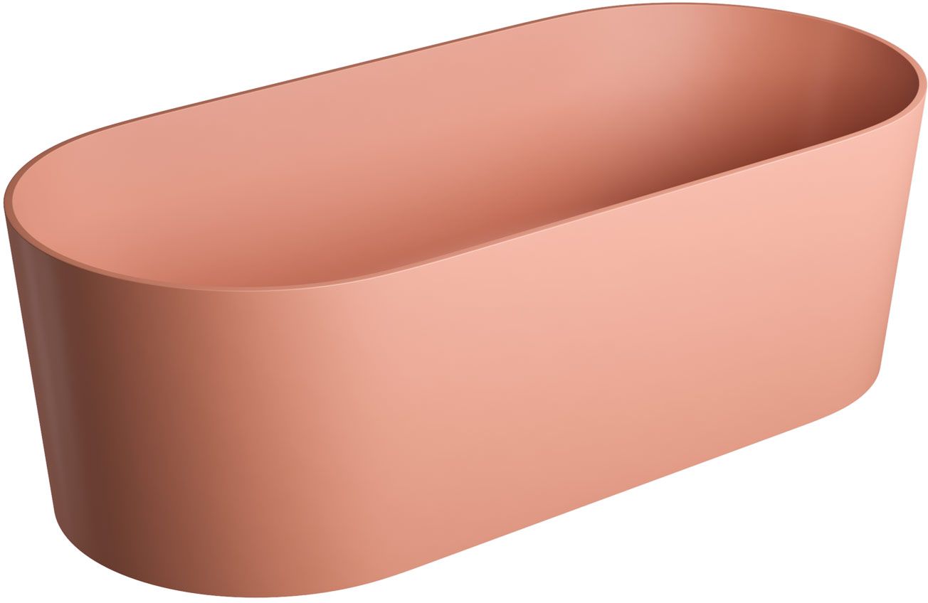 Omnires Ovo M+ wanna wolnostojąca 160x75 cm owalna terracotta OVOWWCO