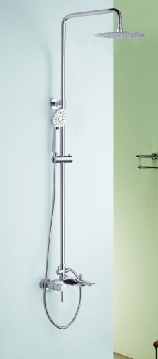 Blue Water Icona zestaw wannowo-prysznicowy z deszczownicą chrom ICO-ZWPN.500C