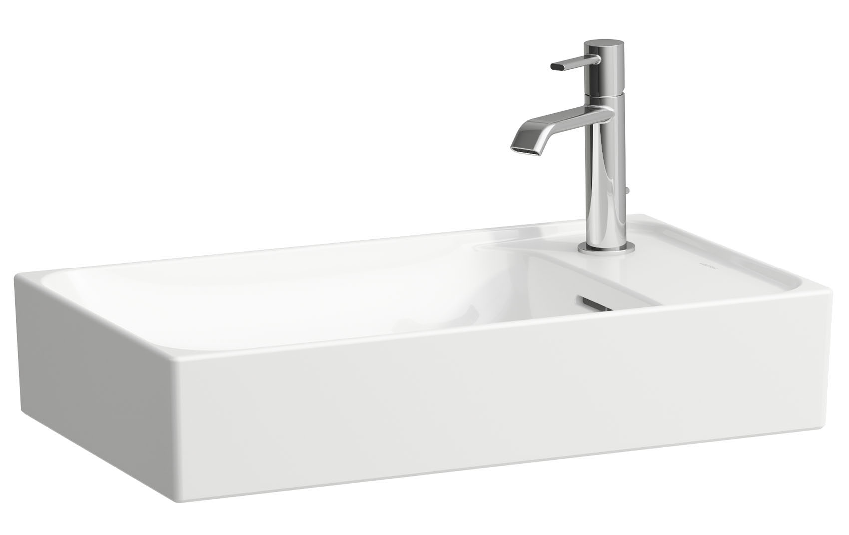 Laufen Meda umywalka 60x35 cm prostokątna nablatowa biały mat H8121137571141