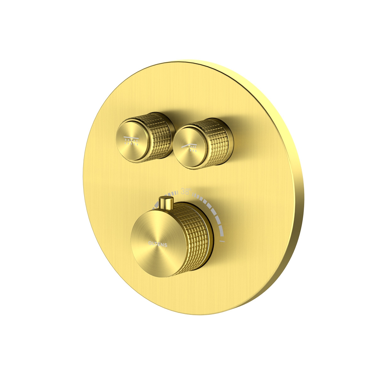 Oltens Onega bateria wannowo-prysznicowa podtynkowa termostatyczna złoto szczotkowane 34601810 - Wysyłka w 24h