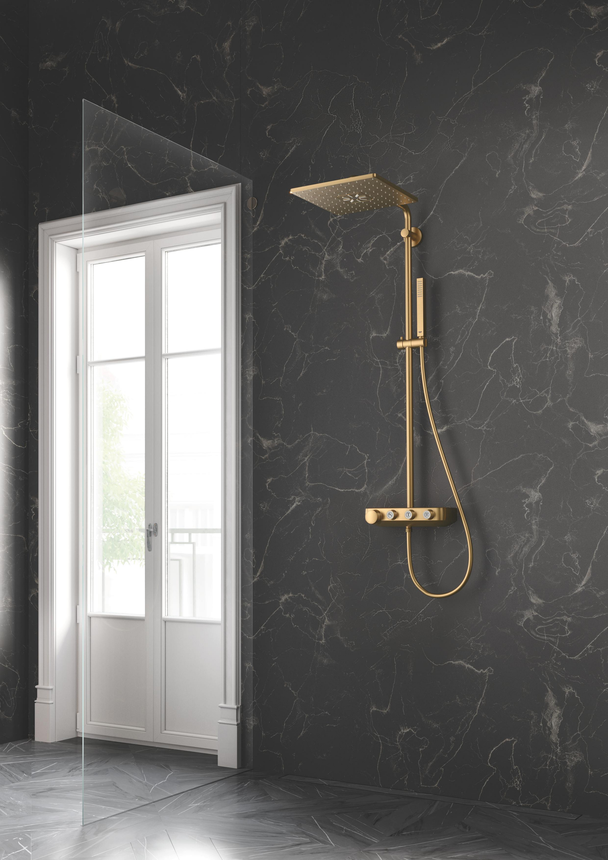 Grohe Euphoria zestaw prysznicowy ścienny termostatyczny z deszczownicą Brushed Cool Sunrise 26508GN0 - Wysyłka w 24h