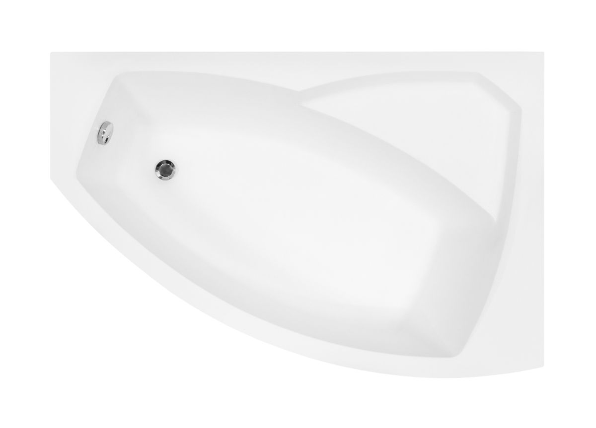 Besco Rima wanna narożna 150x95 cm prawa biała #WAR-150-NP