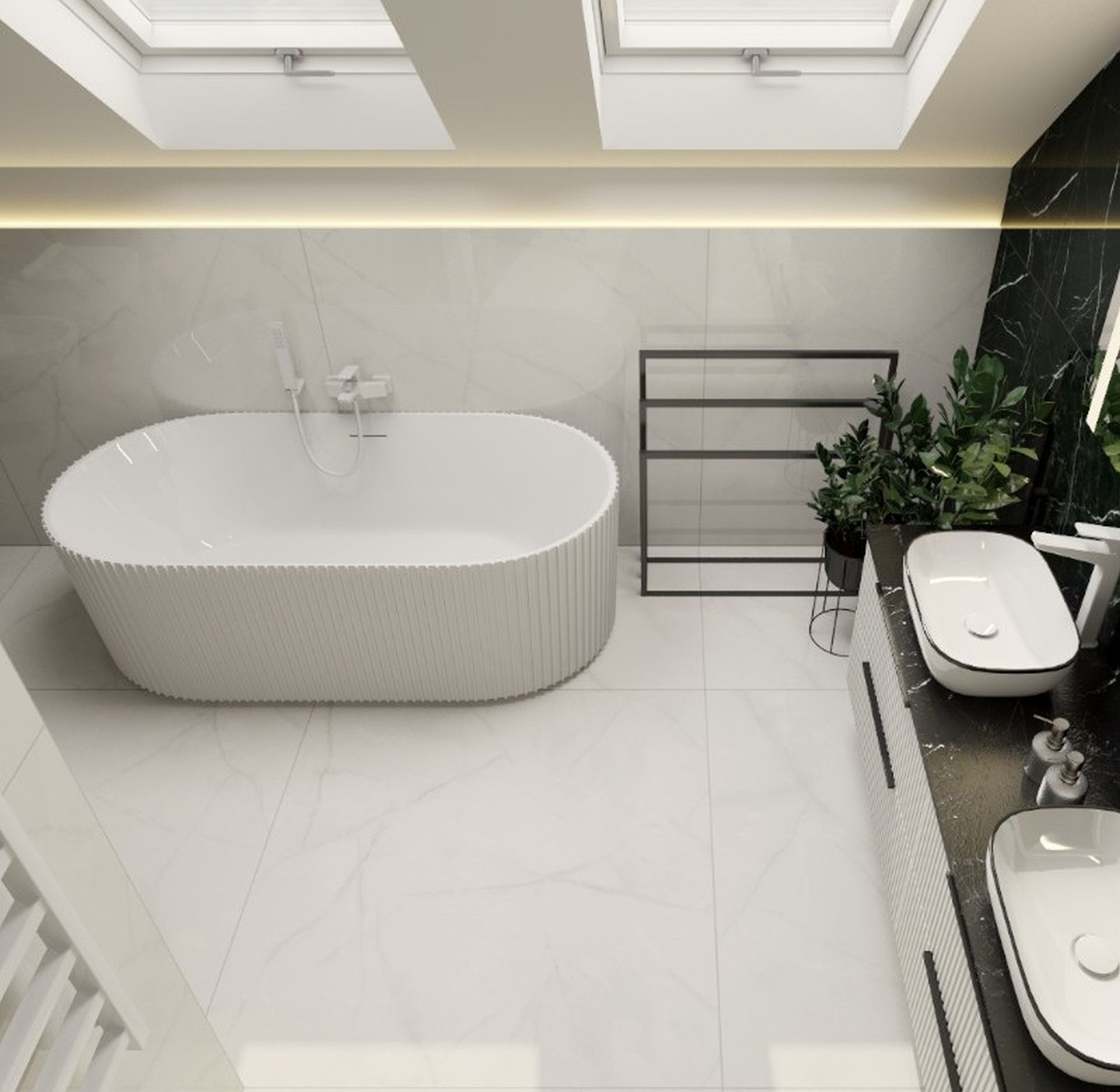 LaVita Oklahoma wanna wolnostojąca 170x80 cm owalna biała