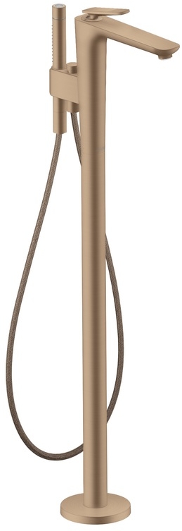 Axor Citterio C bateria wannowo-prysznicowa wolnostojąca czerwone złoto szczotkowane 49441310