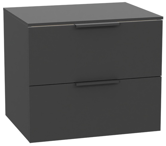 Zestaw Excellent Tuto 2.0 szafka 60 cm podumywalkowa wisząca z blatem szary MLEX.2172.K.60.021G.GRGR