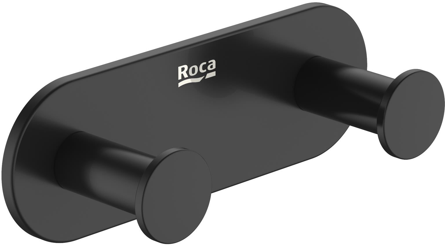 Roca Hotel's 2.0 wieszak na ręcznik haczyk podwójny czarny mat A817571C40