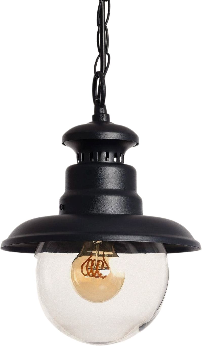 Abruzzo Castelo lampa wisząca 1x40 W czarna ABR-LWZ-IP44-CAST