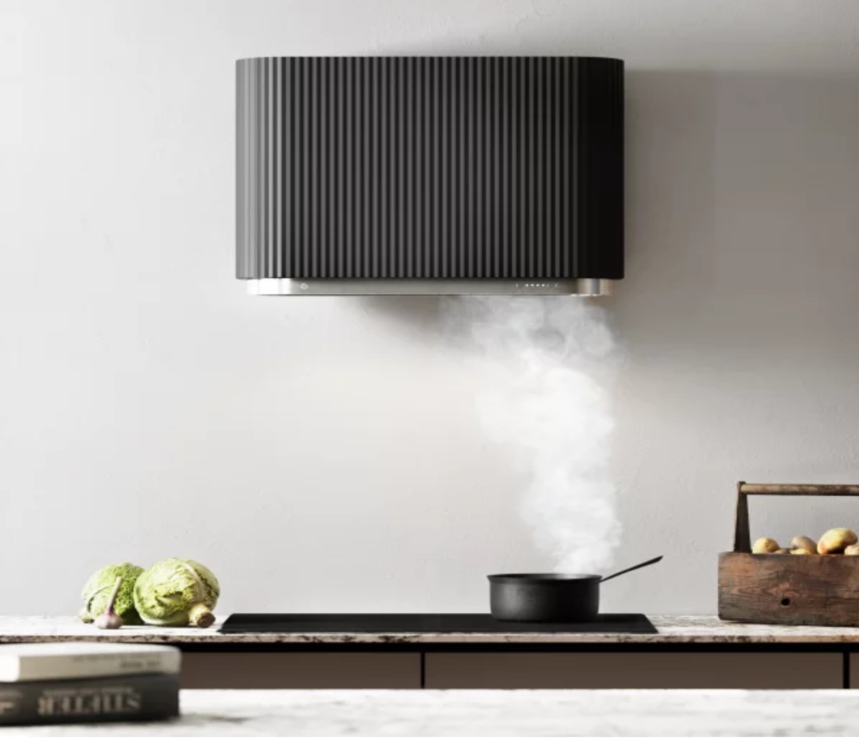 Ciarko Design Mono okap kuchenny 60 cm czarny CDP6003B